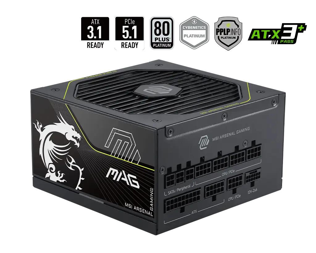 MSI Power Supply MAG A1200PLS PCIE5