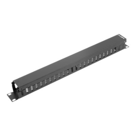 Lanberg Lanberg 19" cable management panel type A 1U AK-1201-B