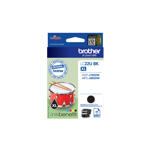 BROTHER LC22UBK Ink black 2400pages — pilt 2