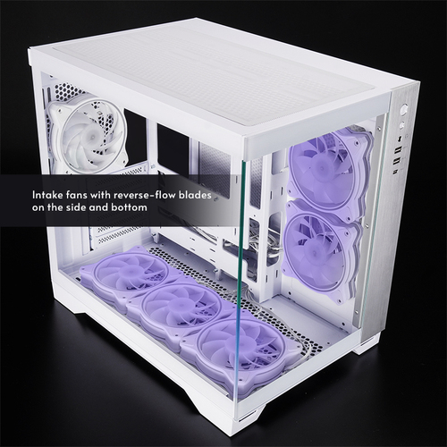 CHIEFTEC VISIO WHITE dual-chamber TG ATX — pilt 11