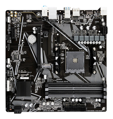 Gigabyte A520M DS3H V2 AM4 DDR4 Micro ATX MB A520M DS3H V2 — pilt 2