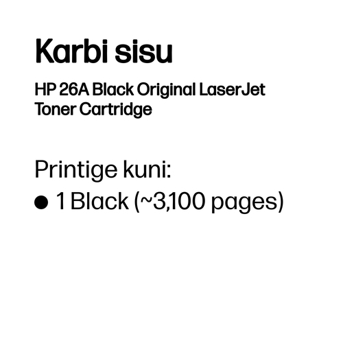 HP 26A Original Toner Cartridge black — pilt 3