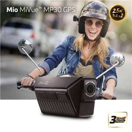 Mio MiVue MP30 Dual 2.5K Rider Dash Cam 5415N7490007