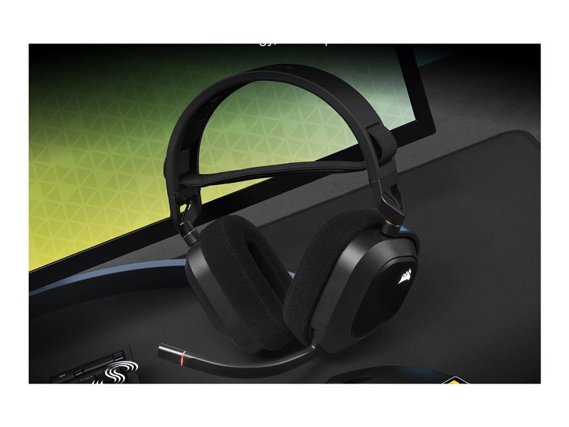 CORSAIR HS80 RGB USB Headset Carbon EU — pilt 13