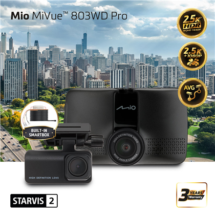 Mio Mio Front & Rear Dual Dash Cam with HDR 5415N9260038