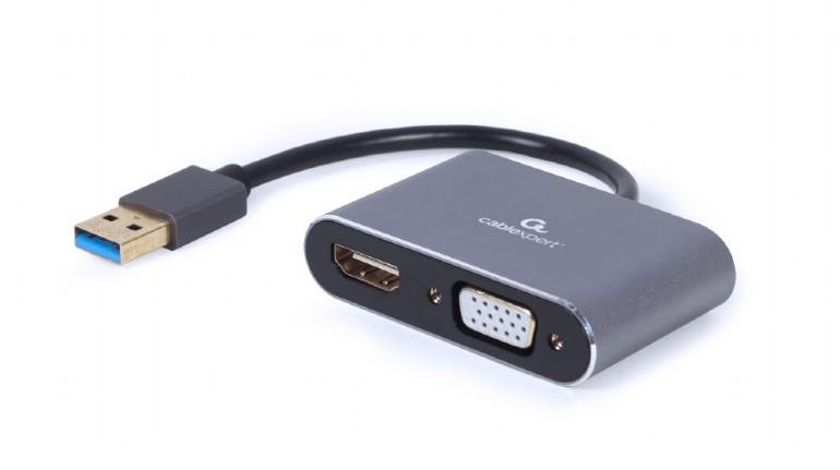 GEMBIRD USB to HDMI+VGA display adapter