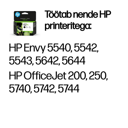 HP 62XL Black Ink Cartridge Blister — pilt 2