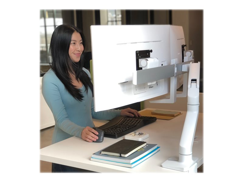 ERGOTRON HX Dual Monitor Desktop Arm whi — pilt 5