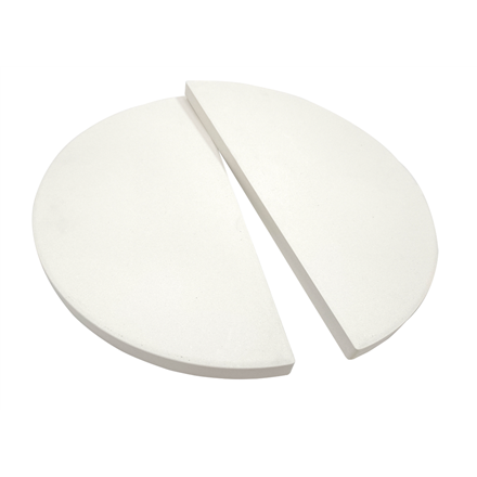 TunaBone | Half moon pizza stone for Kamado classic 26 inch grill