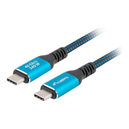 Lanberg USB-C M/M 4.0 CABLE 240W 8K 60HZ CA-CMCM-45CU-0015-BK
