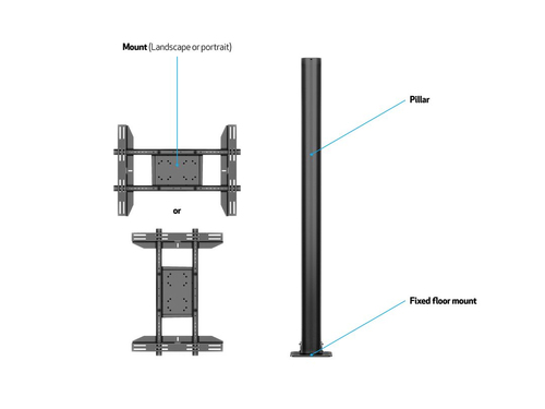 MB Display Stand 180 Single Floormount — pilt 8