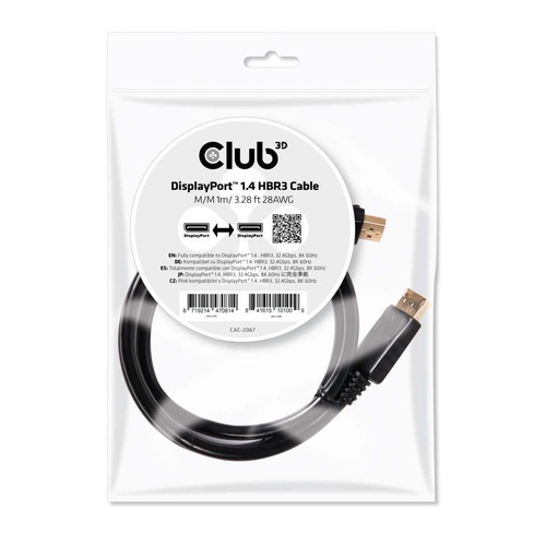 CABLE MINI DP TO DP 1M/M/M CAC-2067 CLUB3D — pilt 4