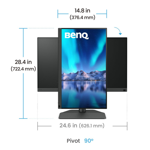 BENQ SW242Q 24.1inch 16:10 2560x1600 IPS — pilt 4