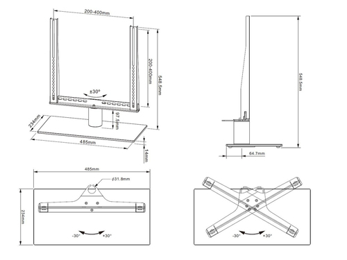 MB VESA Tablestand Turn Black Medium — pilt 20