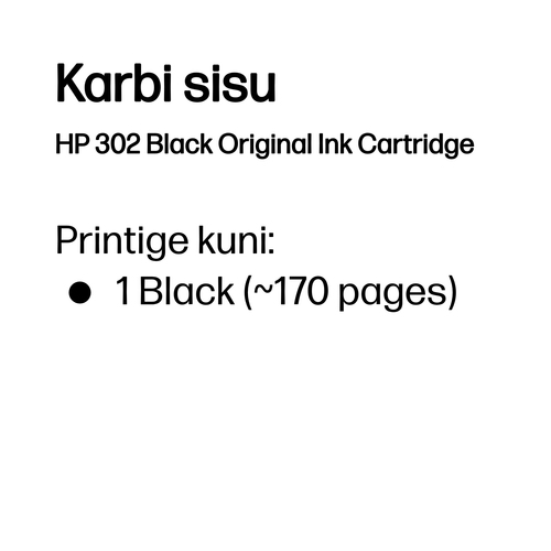 HP 302 ink cartridge black — pilt 3