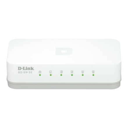 D-Link 5-Port Fast Ethernet Easy Desktop Switch GO-SW-5E/E