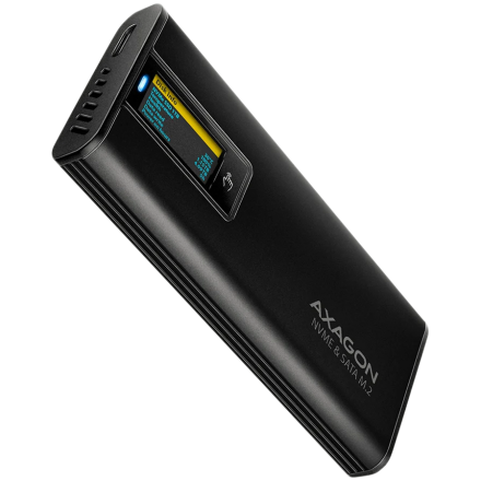 SSD ACC ENCLOSURE M.2 NVME/SATA USB-C EEM2-SD2B AXAGON