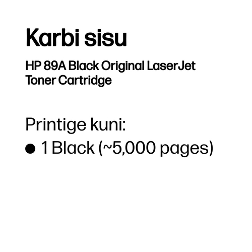 HP 89A Black LaserJet Toner Cartridge — pilt 3