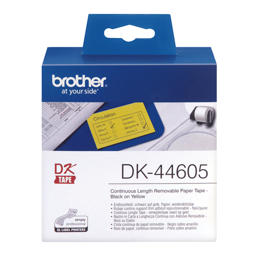 BROTHER DK44605 endless label paper gelb — pilt 2