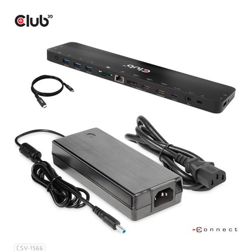 CLUB 3D CLUB 3D USB C GEN 2 DOCK — pilt 3