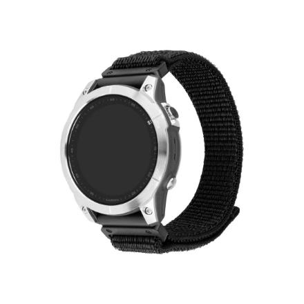 Fixed Sporty Strap for Garmin QuickFit 22mm FIXNST2-QF22MM-BK