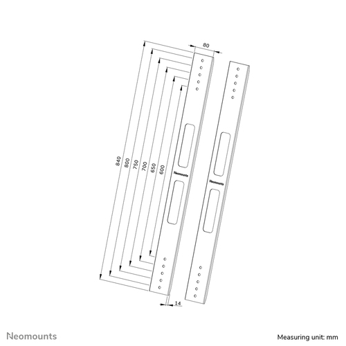 NEOMOUNTS VESA Conversion Brackets set — pilt 6