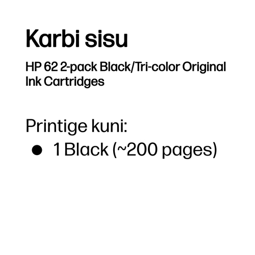 HP 62 Ink Cartridge Combo 2-Pack — pilt 3