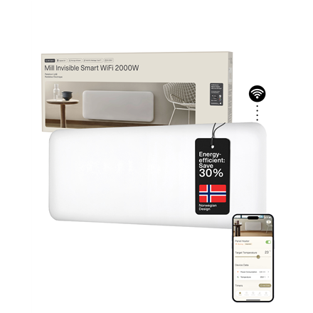 Mill Mill Invisible Smart WiFi Heater PA2000WIFI4
