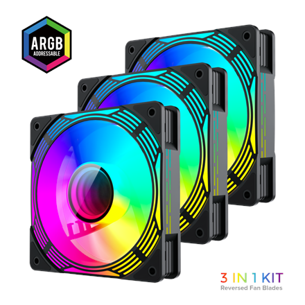 Gamemax Gamemax Case Fan KF300R BK