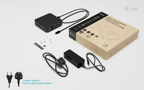 I-TEC USB-C DP Dual HDMI DS + Charger — pilt 4
