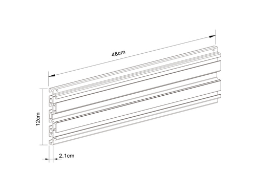 MB M Single Screen Rail 48cm Black — pilt 3