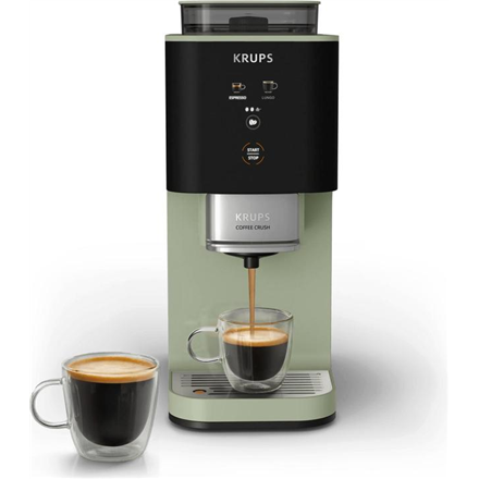 Krups Coffee Crush Coffee maker SA401LE0, Black/Green | Krups