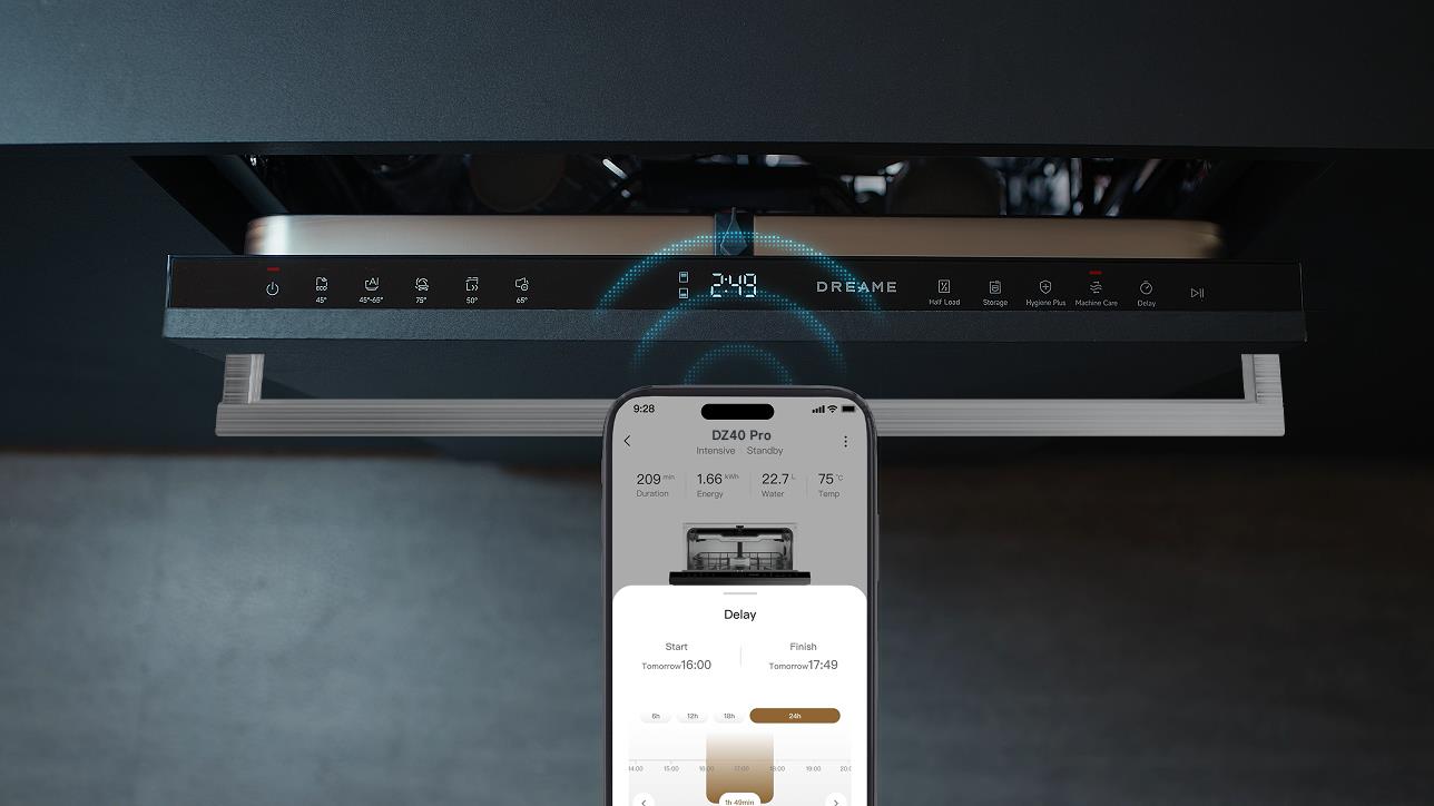 DISHWASHER BUILT-IN DZ40 PRO/DN15-DQ86Z4P01EUA DREAME — pilt 5