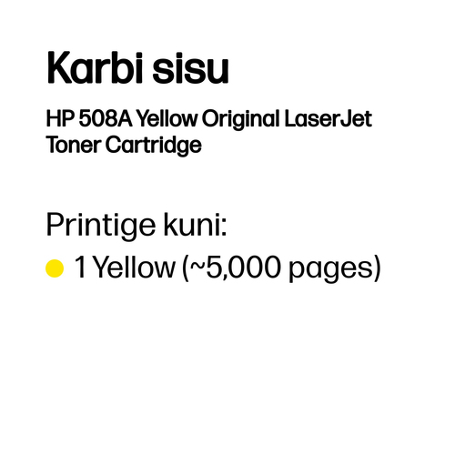 HP 508A Tonercartridge yellow — pilt 3