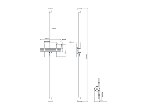 MULTIBRACKETS Floor To Ceiling Pro 1U — pilt 15