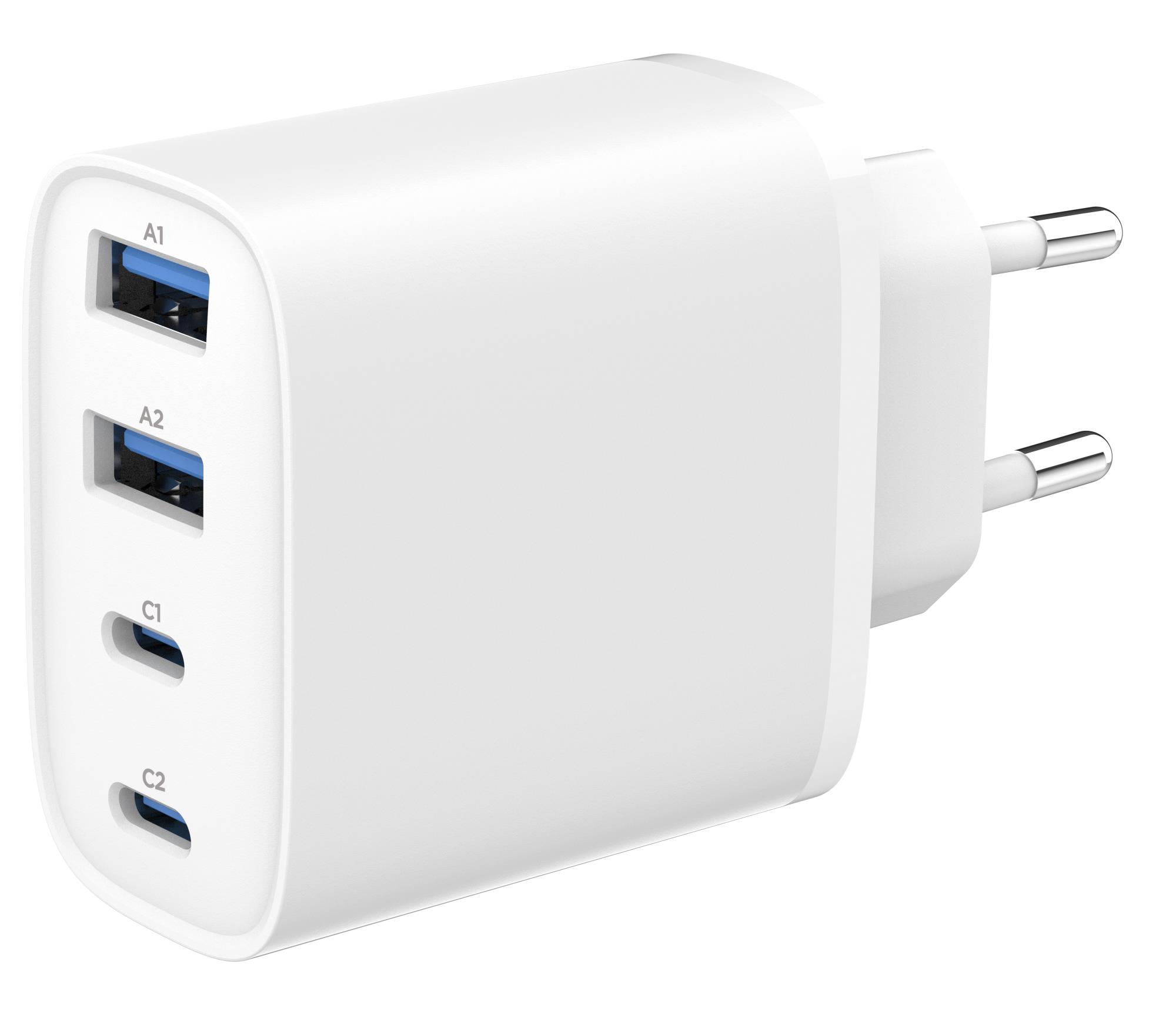 GEMBIRD 4-port 40 W GaN USB PowerDeliver