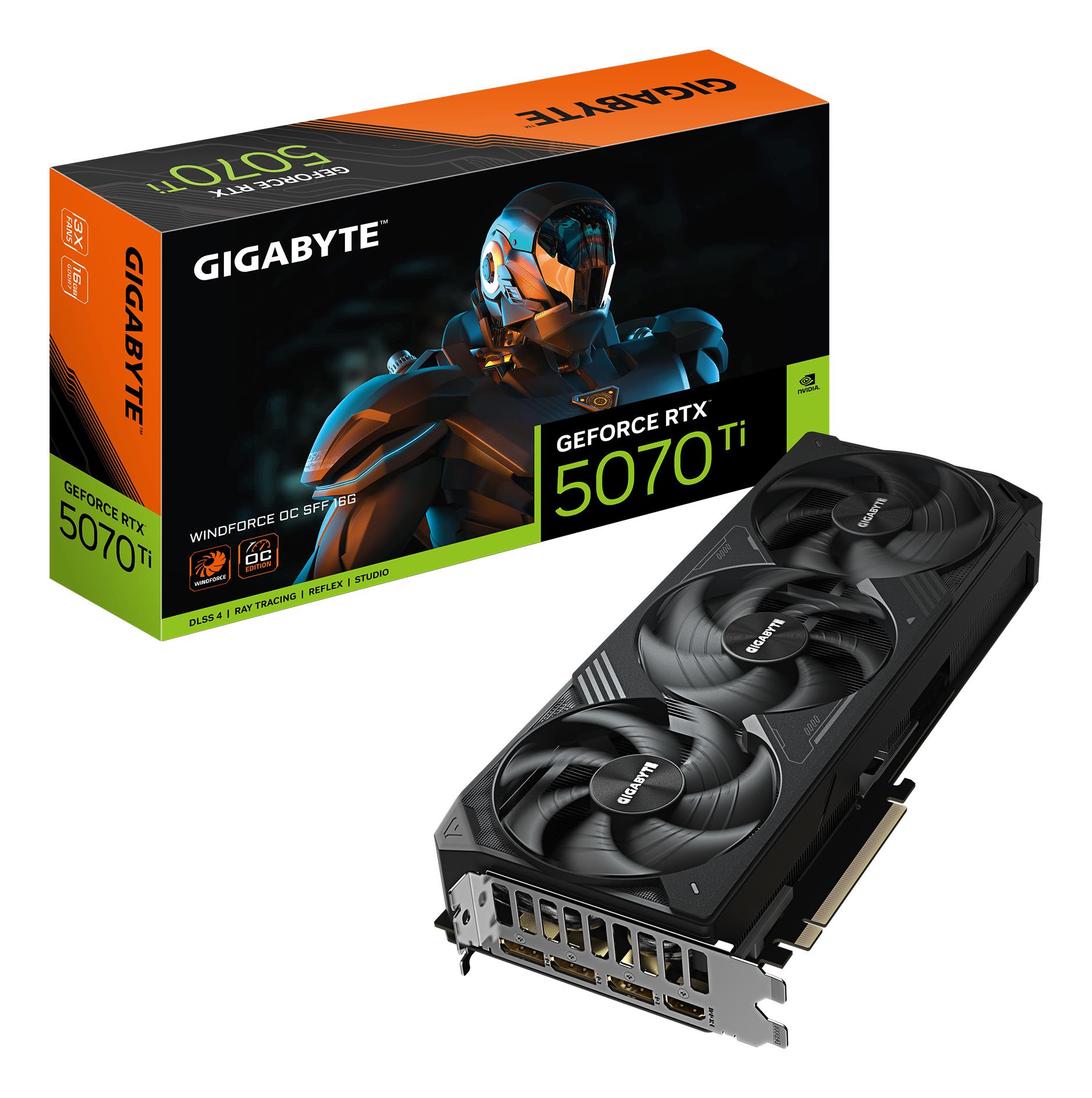 Gigabyte Gigabyte GeForce RTX 5070 Ti WINDFORCE OC SFF 16G GV-N507TWF3OC-16GD 1.0