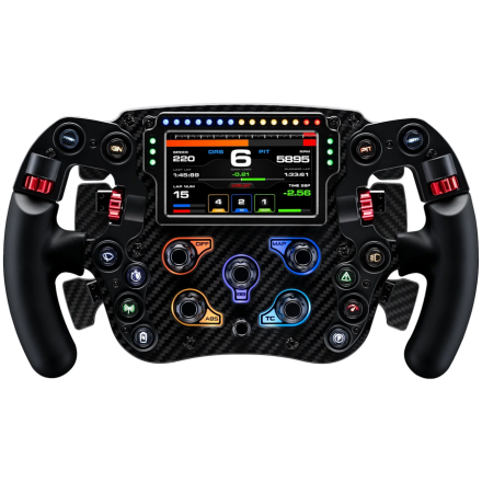 SIMAGIC FX Pro Steering Wheel with Color Screen ,Full Carbon Fiber, Six Paddles, QR50 Included. S203