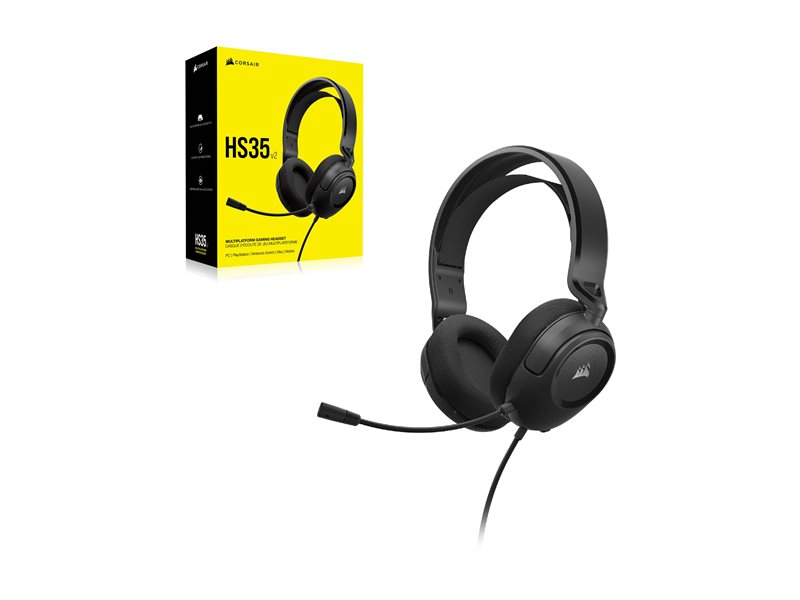 CORSAIR HS35 v2 MP Gaming Headset Carbon — pilt 4