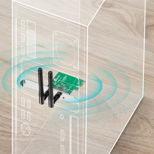 TP-LINK 300MBit WLAN-N PCI Express Adptr — pilt 3