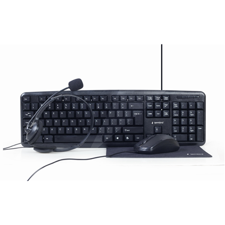 Gembird 4-in-1 Multimedia office set KBS-UO4-01