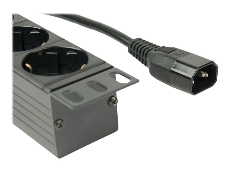 GEMBIRD PDU 8x Schuko 1U 10A 3m C14 Plug