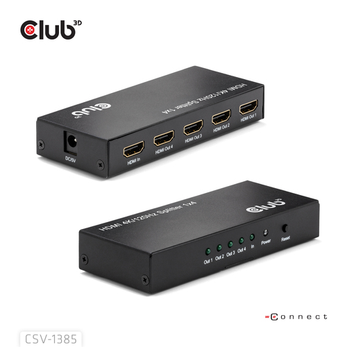 CLUB 3D 1 to 4 HDMI Splitter 4K120Hz — pilt 7