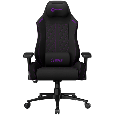 LORGAR CHA41, Ergonomic Gaming Chair Advanced, premium anti-stain fabric, Black/purple