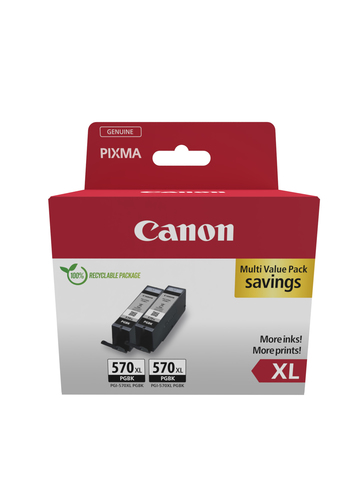 CANON PGI-570XL Ink Cartridge BK TWIN