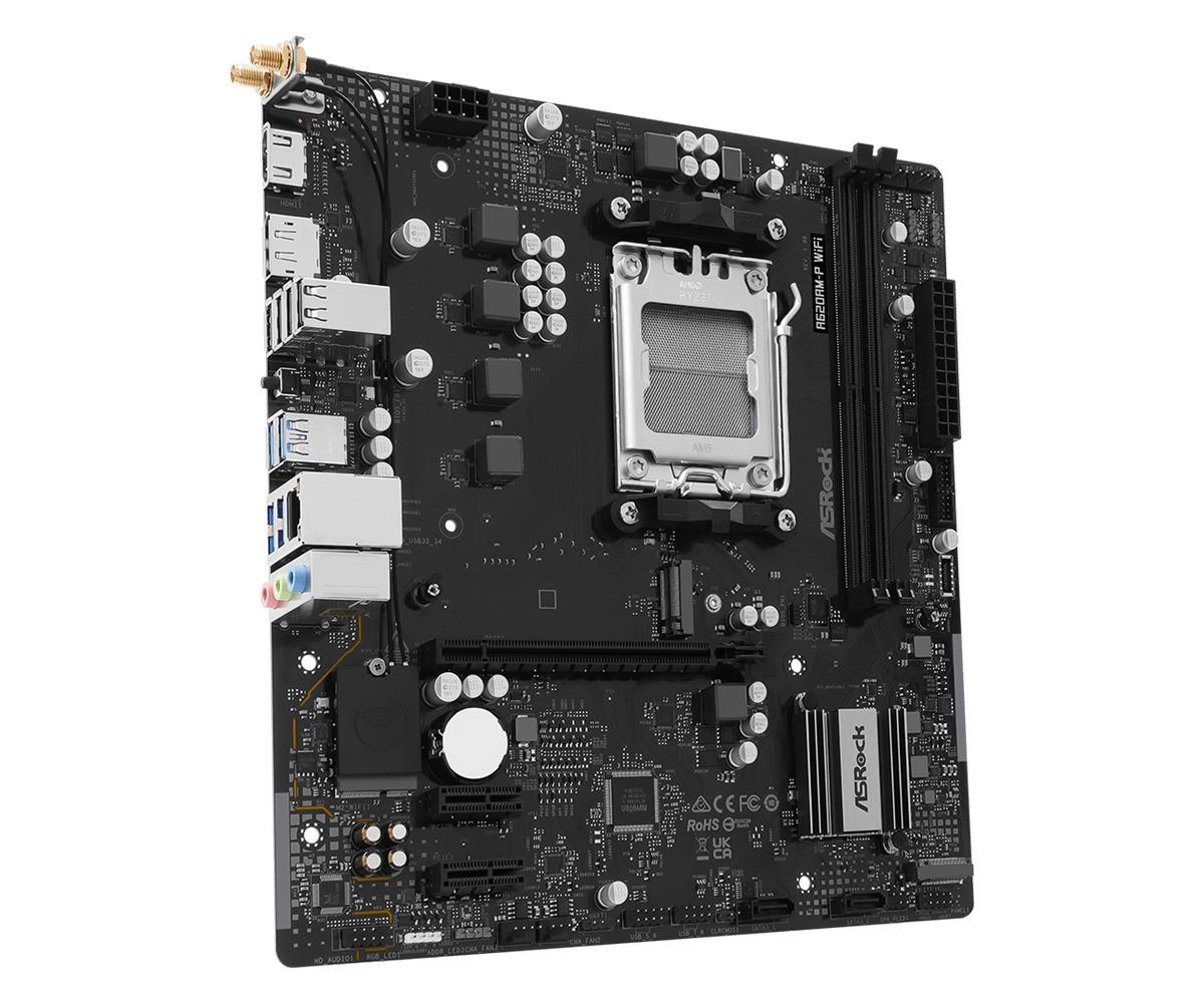 MB AMD A620A SAM5 MATX/A620AM-P WIFI ASROCK — pilt 3