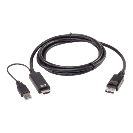 Aten Aten 2L-7D02HDP True 4K 1.8M HDMI to DisplayPort Cable 2L-7D02HDP