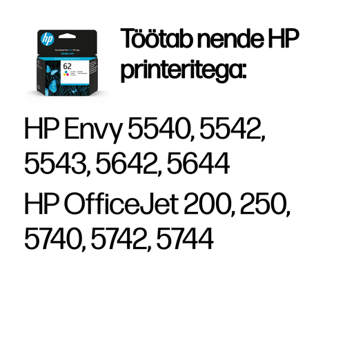 HP 62 Tri-color Ink Cartridge — pilt 2