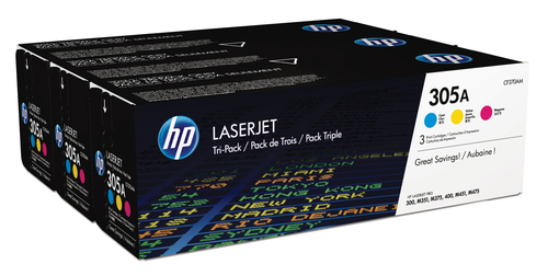 HP Toner 305A CYM Tri-Pack M351 M451 M37 — pilt 2