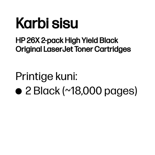 HP 26X LaserJet Toner Cartridge Black HY — pilt 3